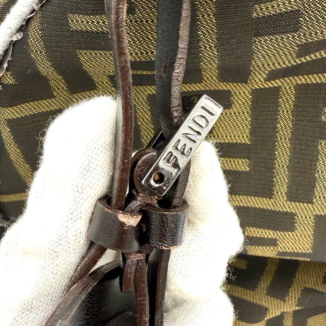 フェンディ ズッカ ボストンバッグ ショルダーバッグ バッグ　キャンバス 総柄