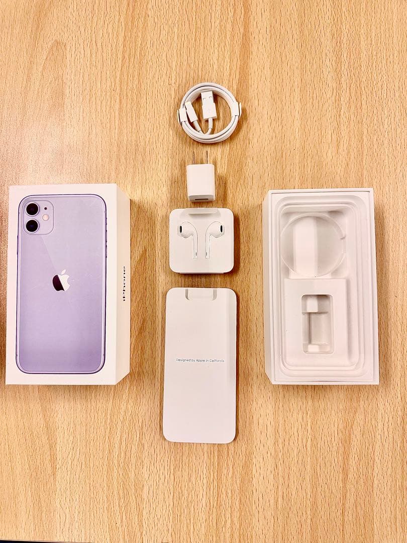 【キズ・ヒビ有り】iPhone 11 パープル 128GB 付属品未使用