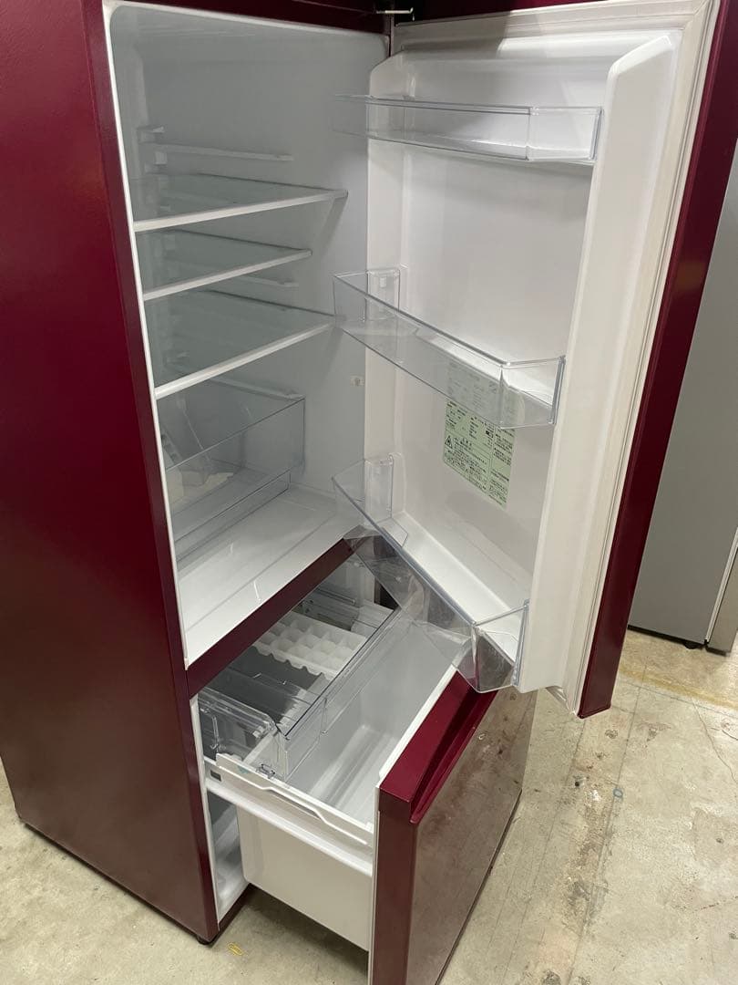 aquaノンフロン冷蔵庫 184L バーガンディ2018年製