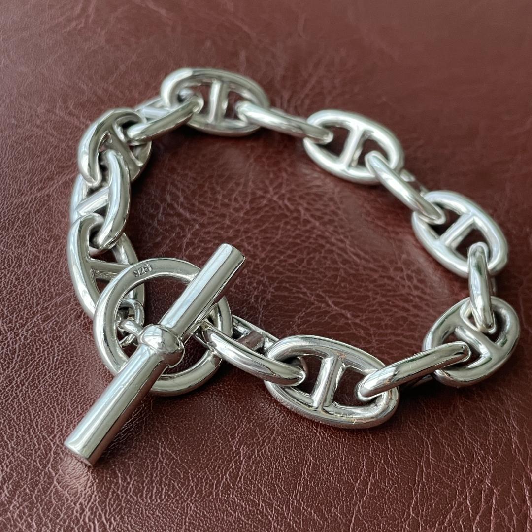 メンズ ブレスレット シルバー925 アンカーチェーン シェーヌダンクルデザイン