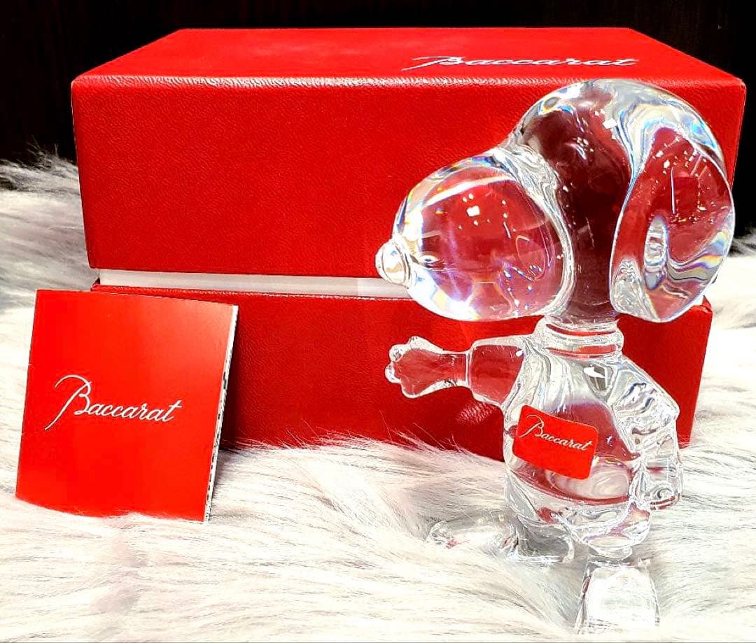 未使用✨Baccarat バカラ スヌーピー オブジェ クリスタルガラス✨