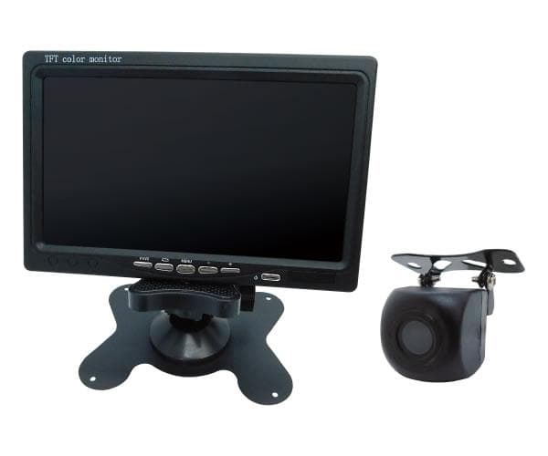 簡単防犯録画カメラ　 7型モニター 防水 夜間撮影録画OK 防犯カメラセット