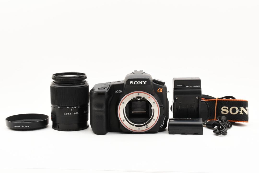 ★良品★ ソニーSONY α200 ボディ レンズ 18-70 動作確認済