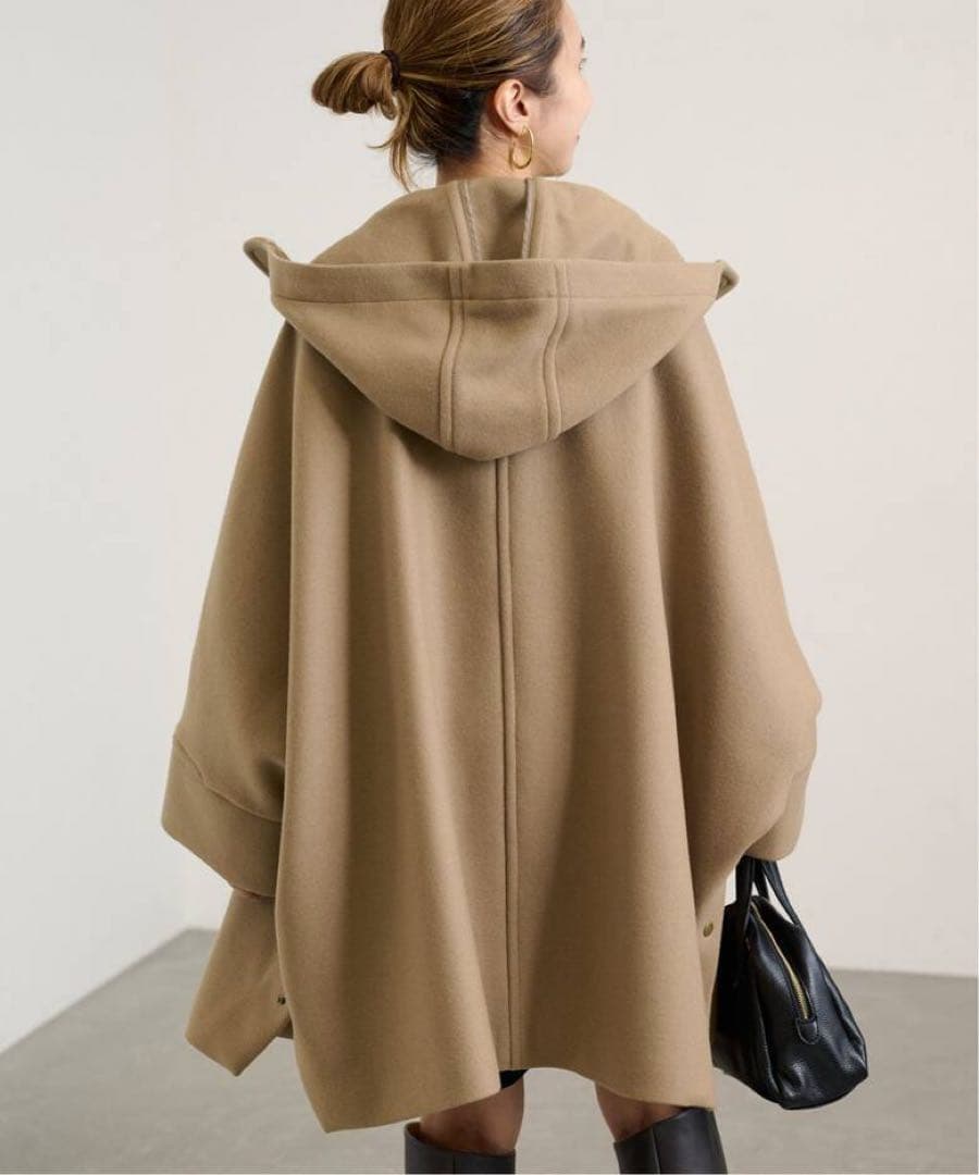 メルトンダッフルポンチョコート