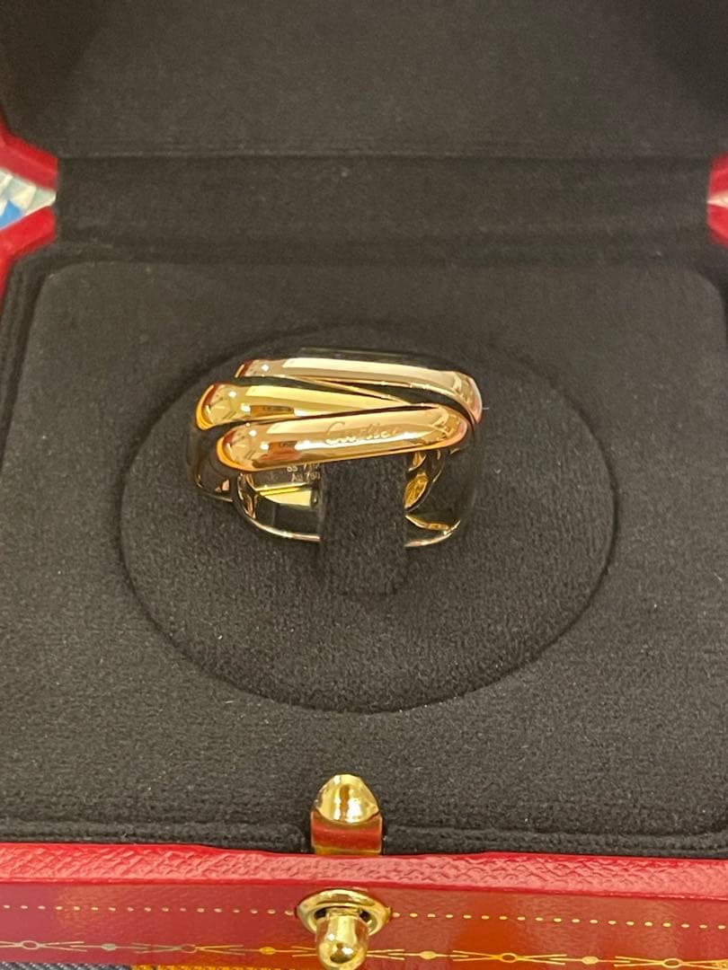 美品　Cartier トリニティ　クッション 15号　リング、クラシックモデル