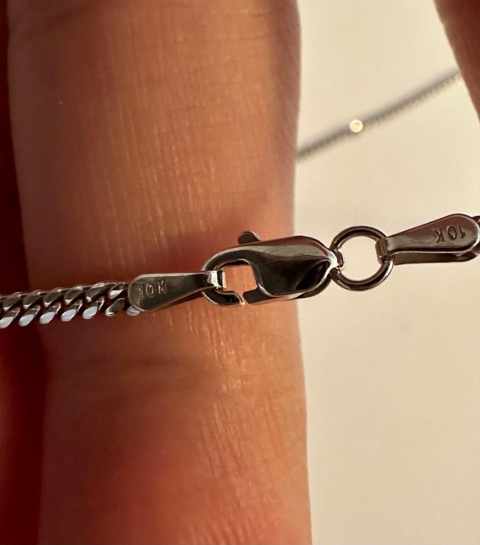 俺は売上金でfrexする男様 K10WG マイアミネックレス ホワイトゴールド