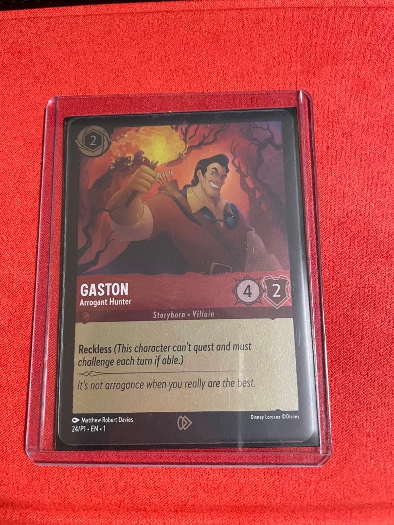 【海外限定配布】ディズニー　ロルカナ　ガストン　ComicCon in ロンドン