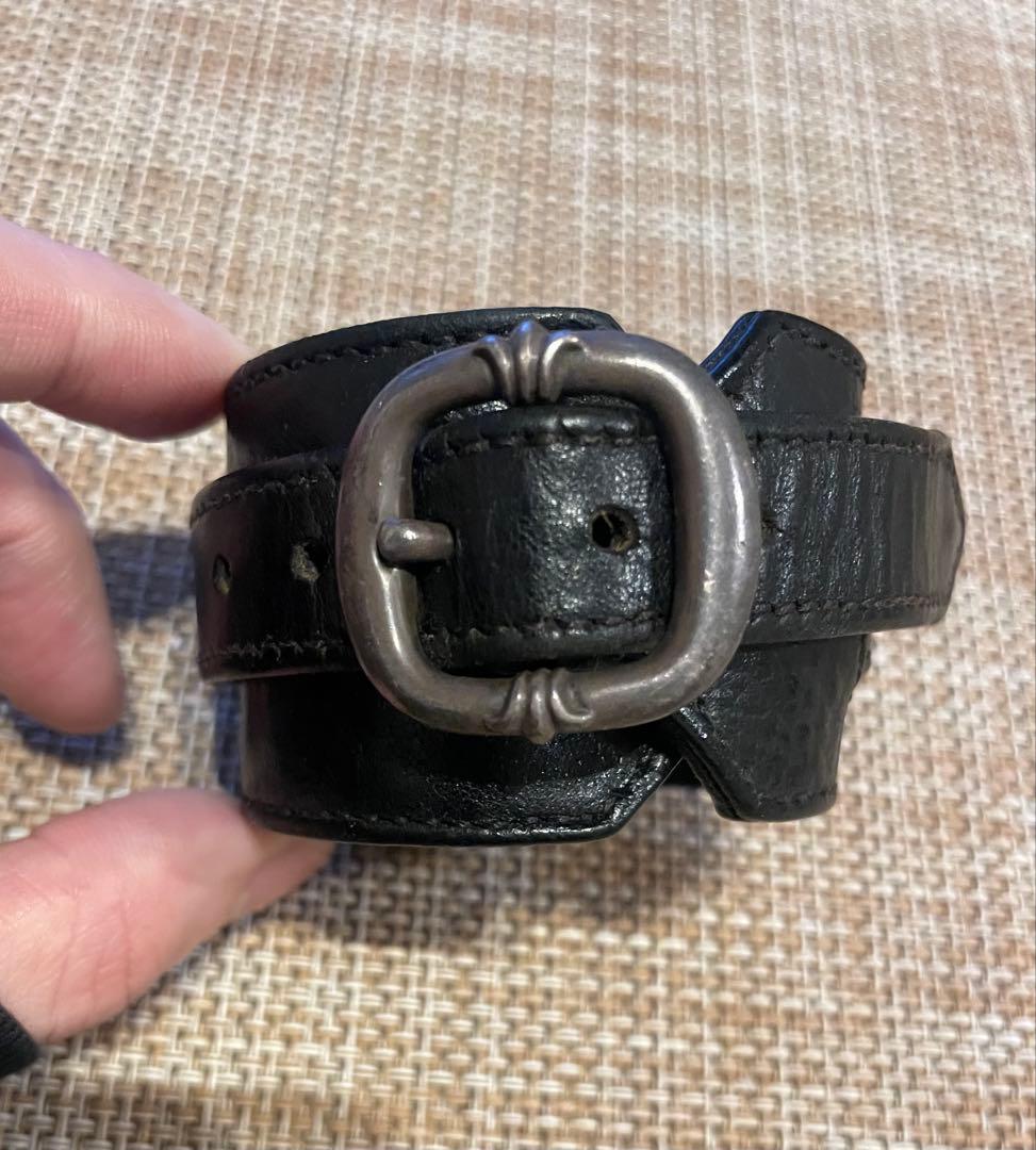 【付属品無】クロムハーツ R&R ガンスリンガーレザーブレスレット