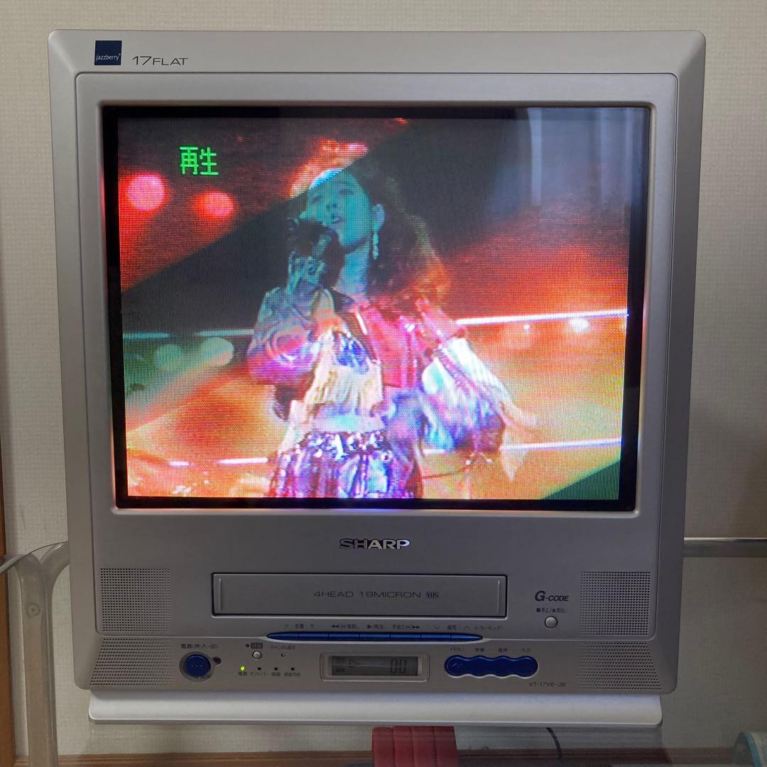 SHARP 17FLAT ブラウン管テレビデオ VT-17V6-JB