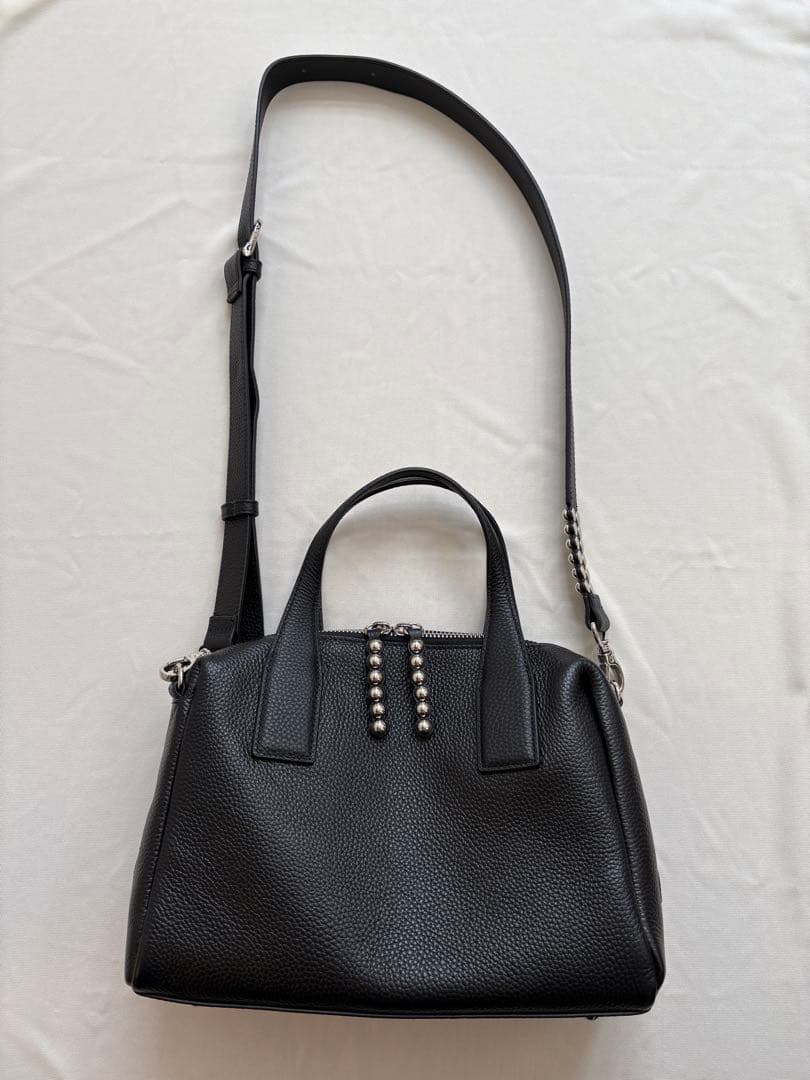 【ear PAPILLONNER】スタッズボストンバッグ　ブラック