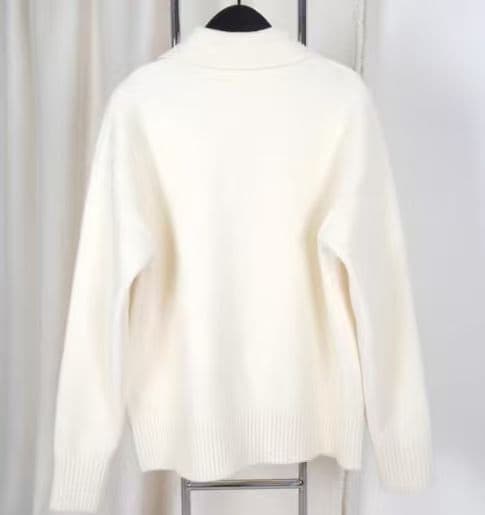 AMI PARIS ニットセーター ホワイト ポロニット 美品 M