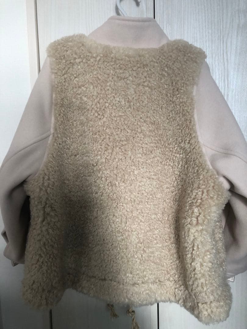 25AW HYKEDOUBLE FACE DUFFEL JACKET クリーム