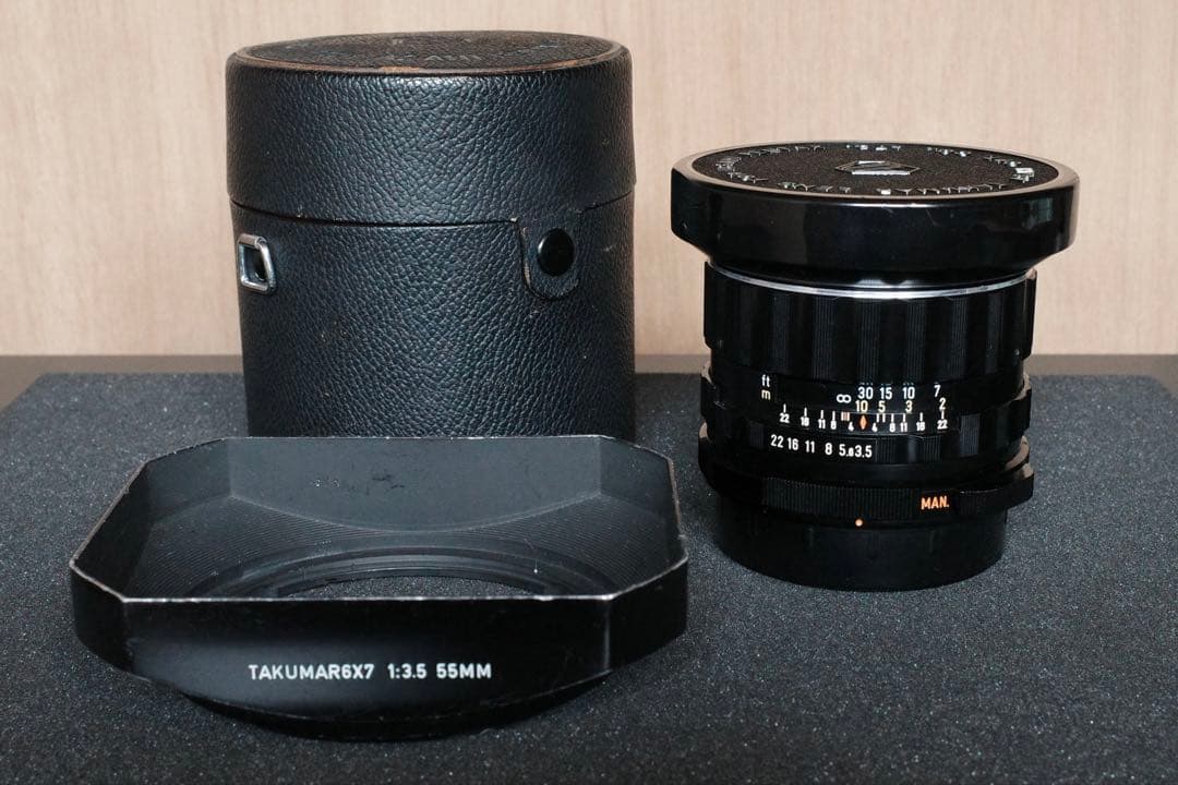 美品 PENTAX 67 55mm F3.5 広角中判レンズ