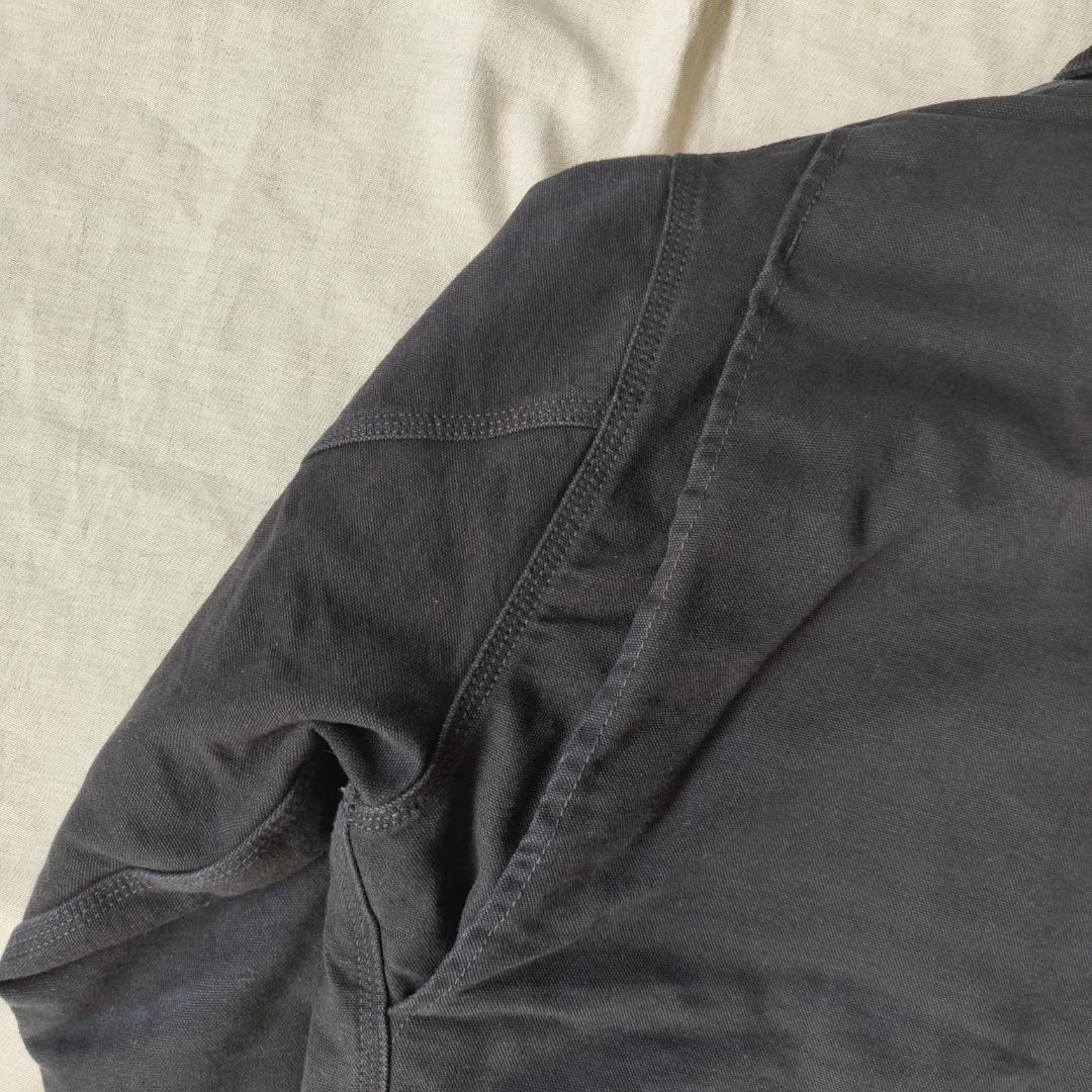 未使用 カーハート OGデトロイトジャケット ブラック エイジドキャンバス XS