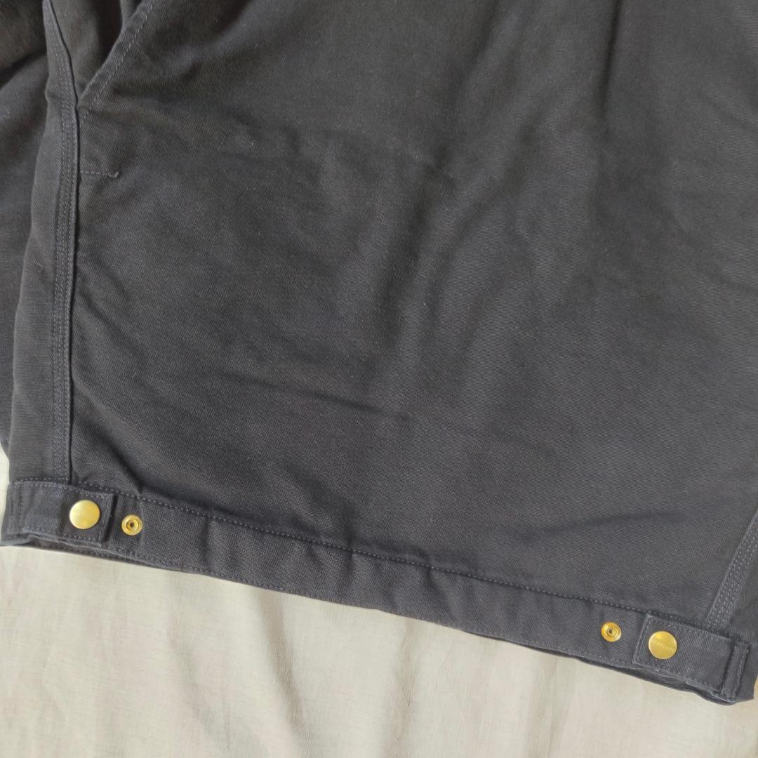 未使用 カーハート OGデトロイトジャケット ブラック エイジドキャンバス XS