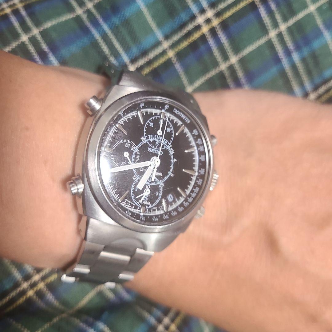 SEIKO SUS 7T32 稼動 クロノグラフ& アラーム