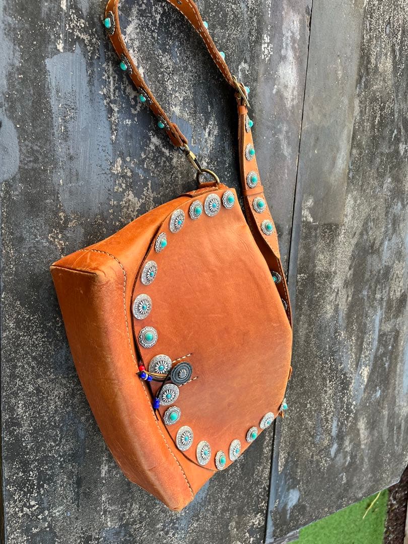 レアセルのレザ-メッセンジャーバッグ※オリジナルカスタム品です。