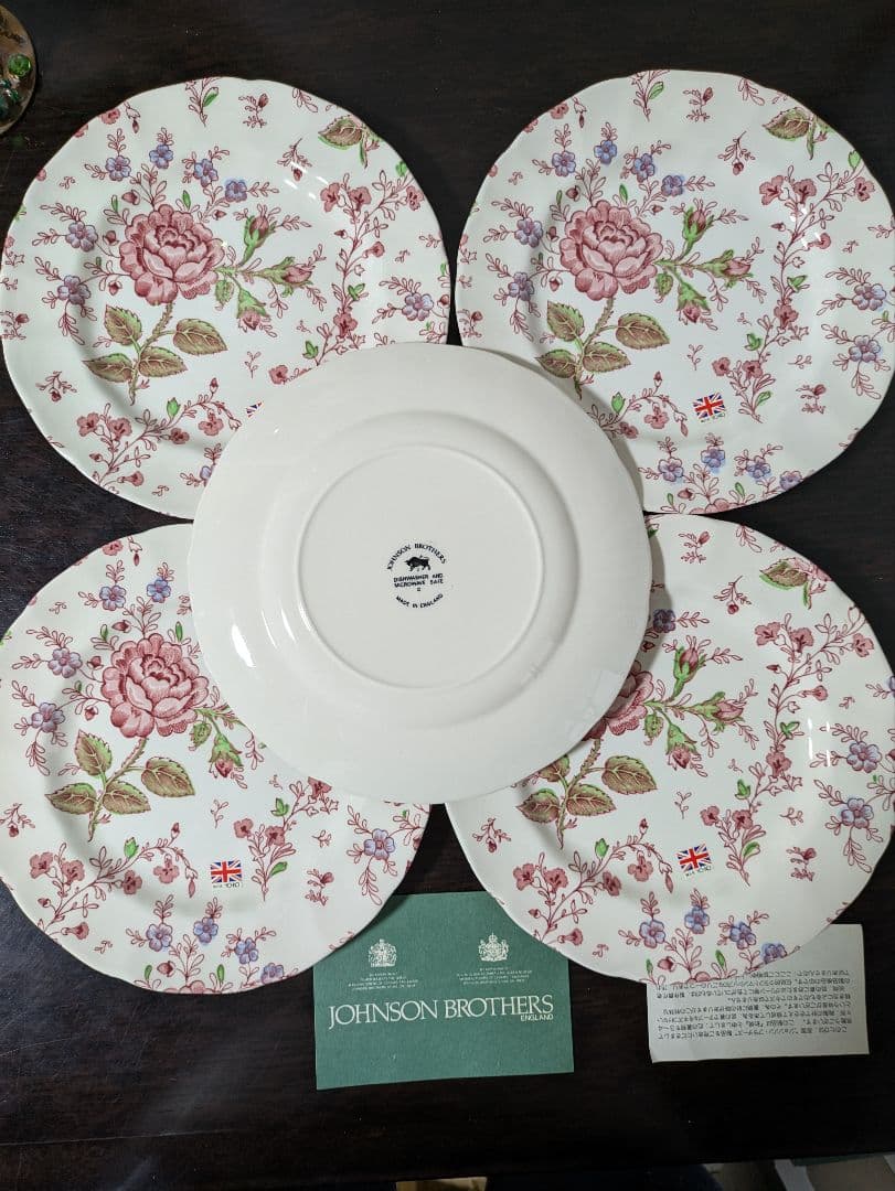JOHNSON BROTHERS 花柄プレート 5枚セット　未使用　お値下げ中