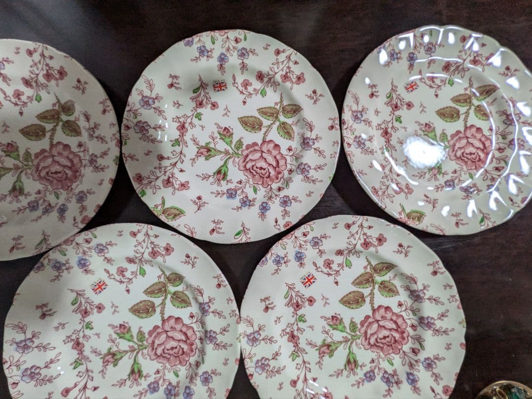 JOHNSON BROTHERS 花柄プレート 5枚セット　未使用　お値下げ中