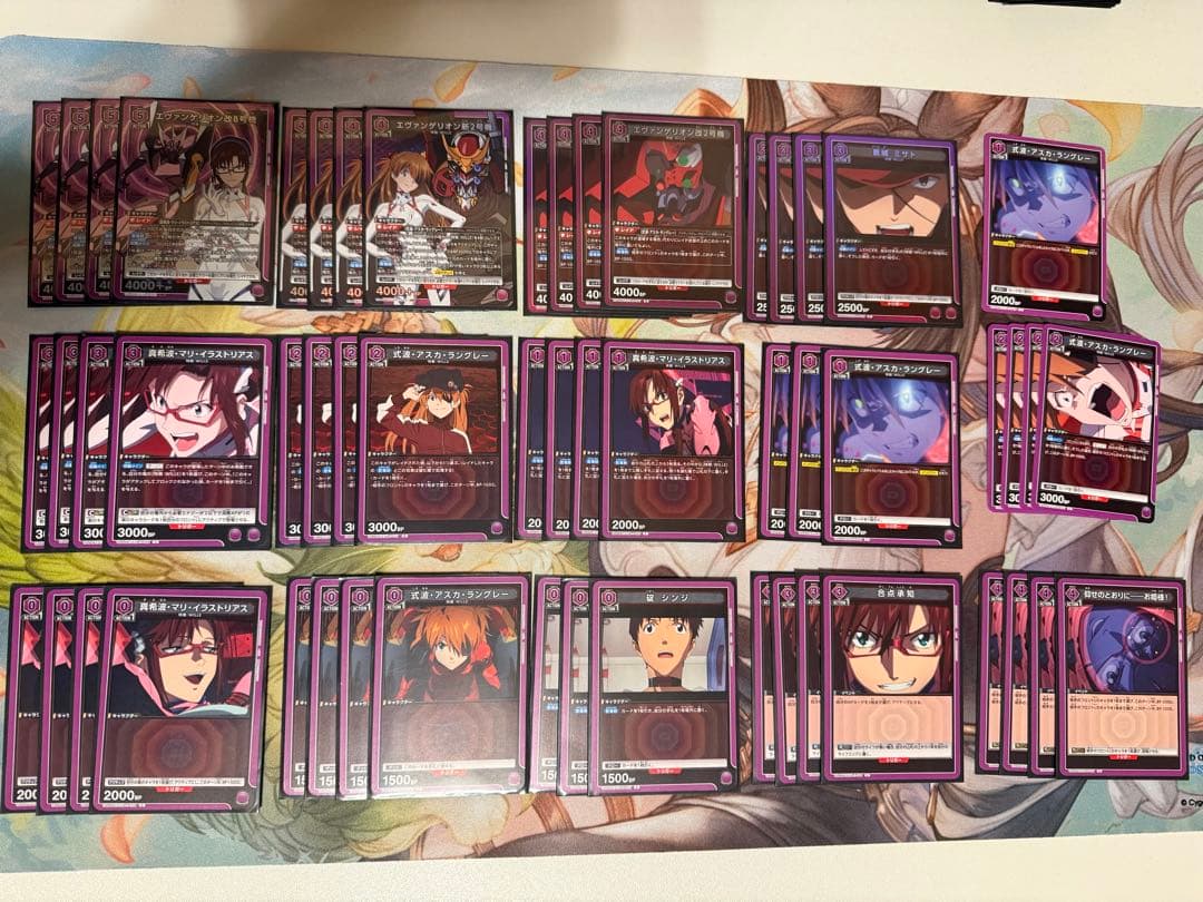 ユニオンアリーナ エヴァンゲリオン WILLE紫デッキ 調整用パーツ付