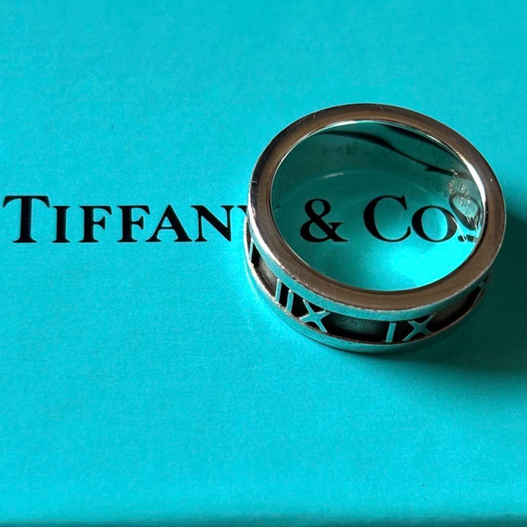 【お買得】 ティファニー アトラス リング シルバー 925 いぶし銀 8号