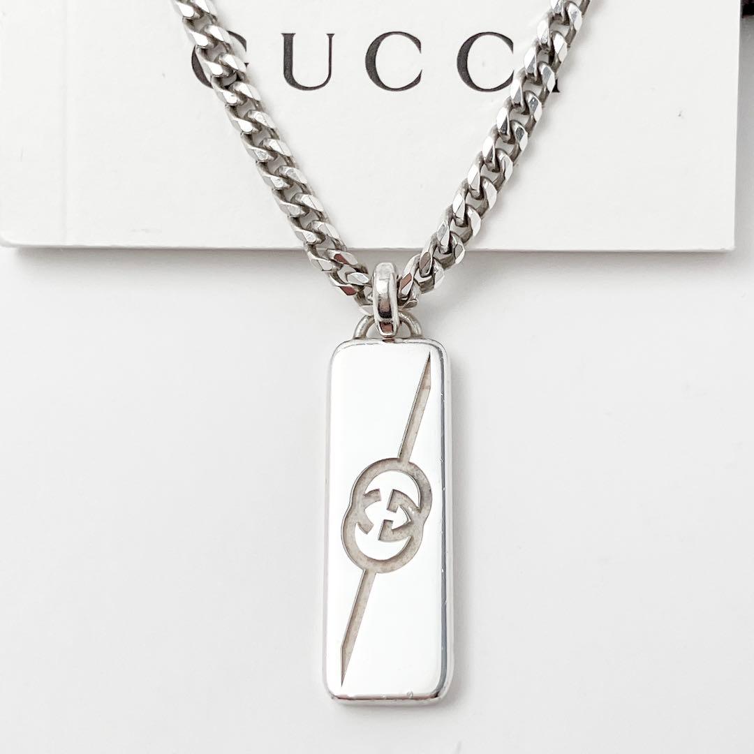グッチ GUCCI 925 ネックレス シルバー メンズ OT397