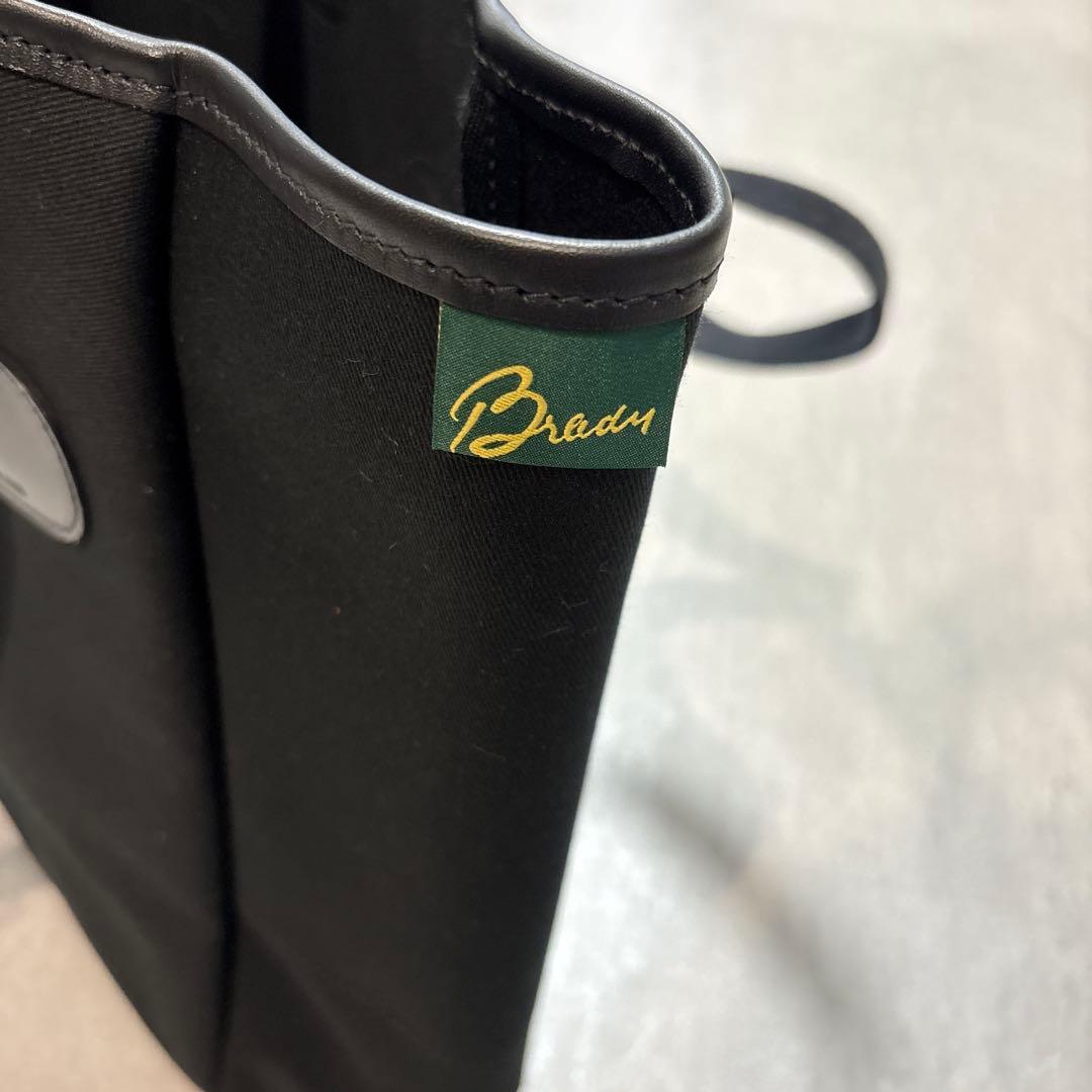 Brady ブラックキャンバストートバッグ Made in England