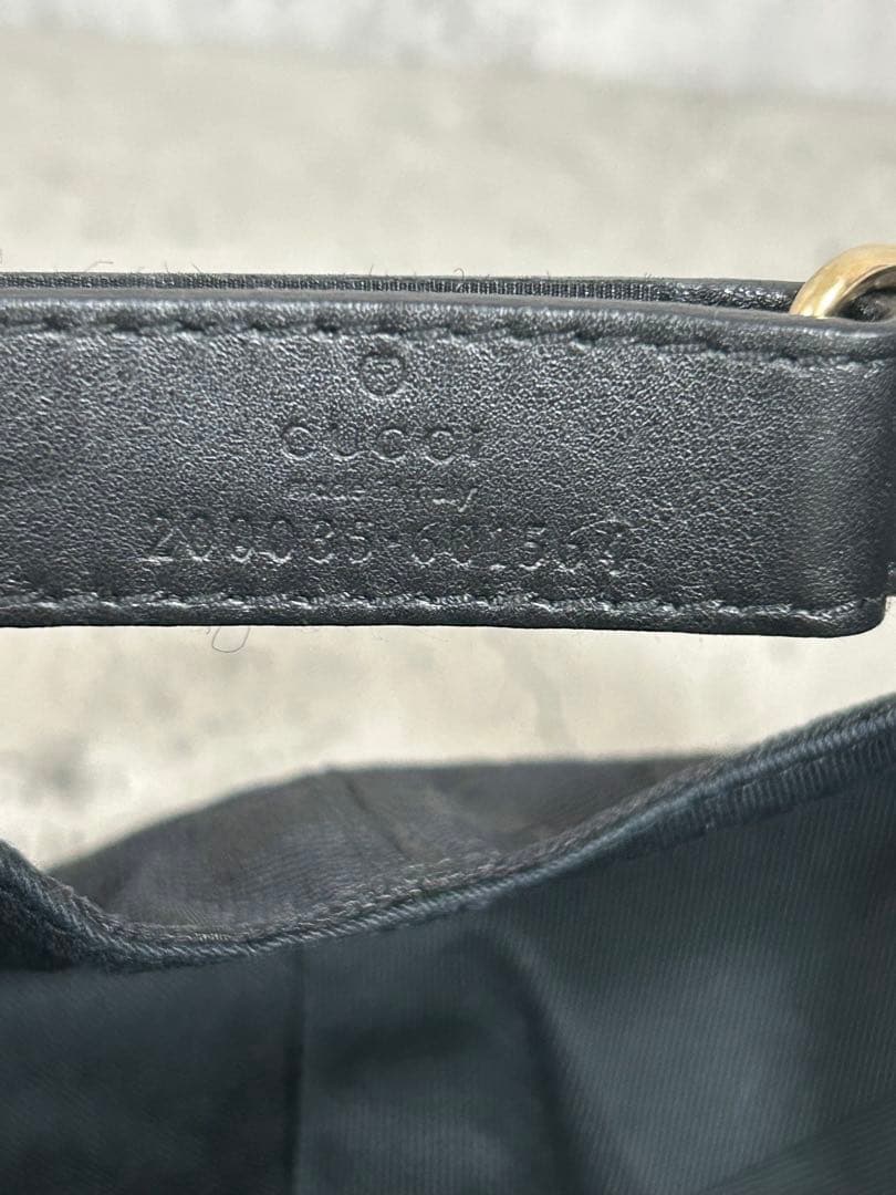 GUCCI グッチ ベースボールキャップ 58cm ブラック