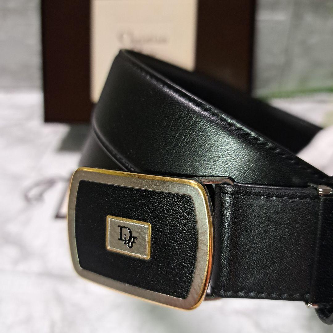 ✨️新品未使用✨️Christian Dior ディオール黒 ベルト専用 箱付
