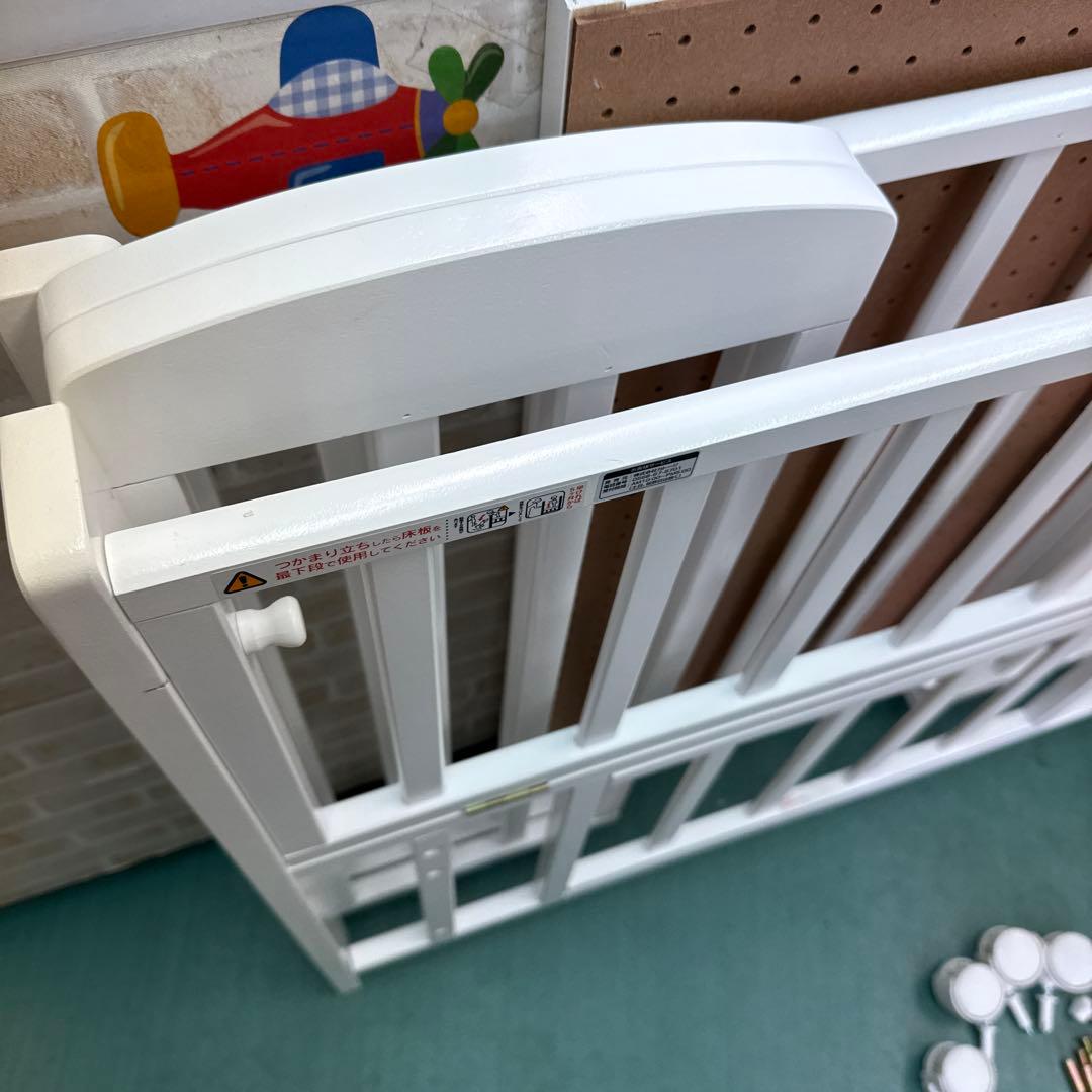 カトージ　折りたたみ　ベビーベッド　ホワイト　ミニサイズ