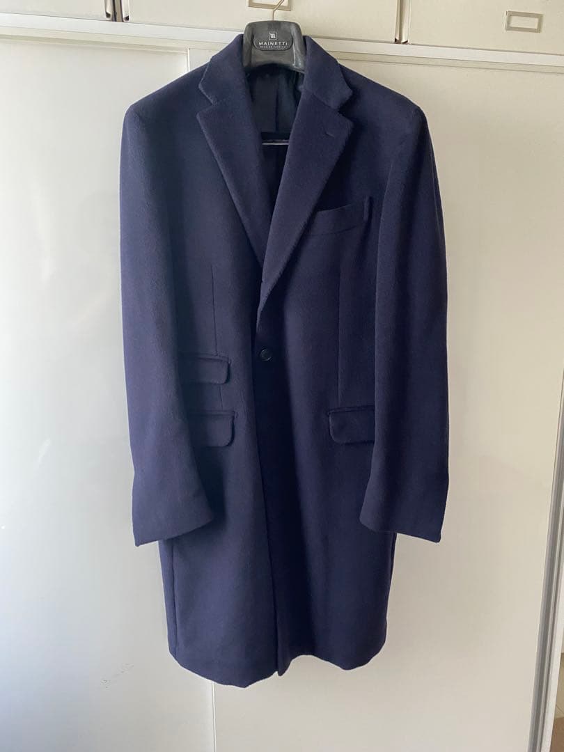 ザキ王ERRICOFORMICOLAチェスターコートネイビー　48