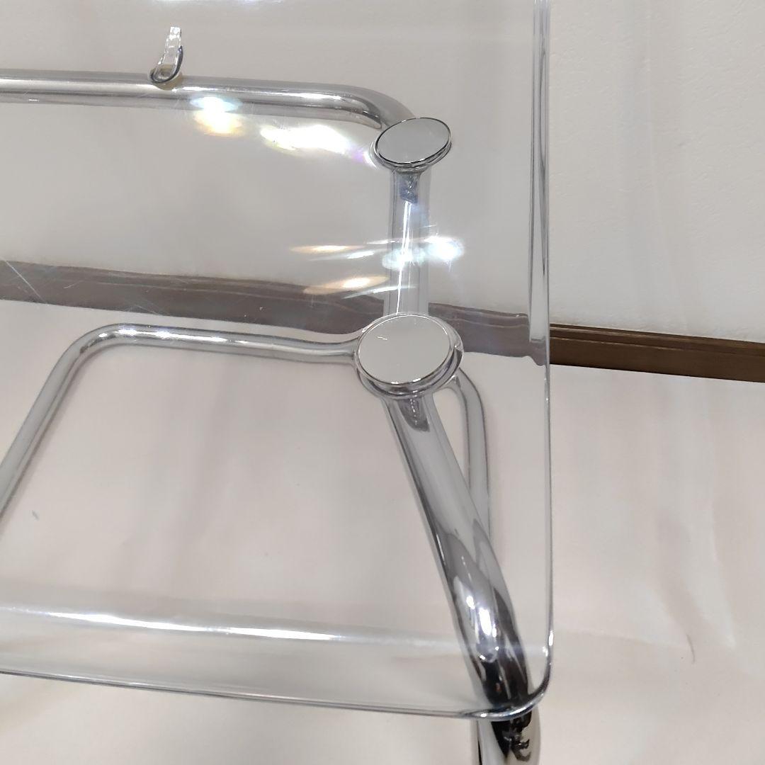 IKEA トービアスTOBIAS ダイニングチェア 透明椅子 クロムメッキ