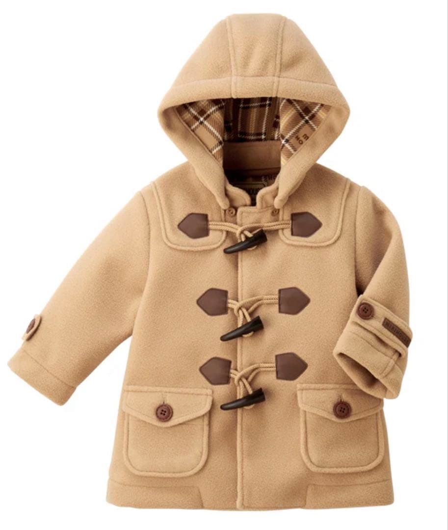 N*O様 【ミキハウス】新品未使用　フリース　ダッフルコート 120