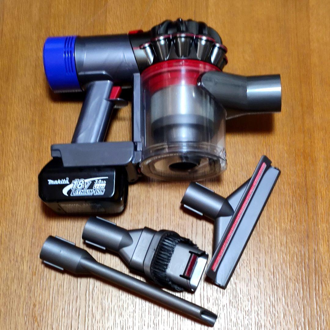 ダイソンSV11 掃除機＋マキタ18vアダプターセット 分解清掃済み 動作品
