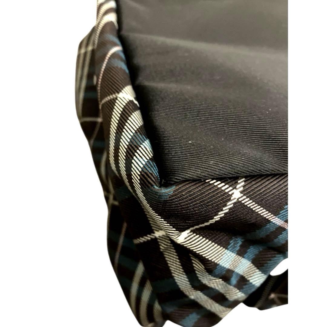 【美品】バーバリーブルーレーベル ハンドバッグ ノバチェック レザー ナイロン