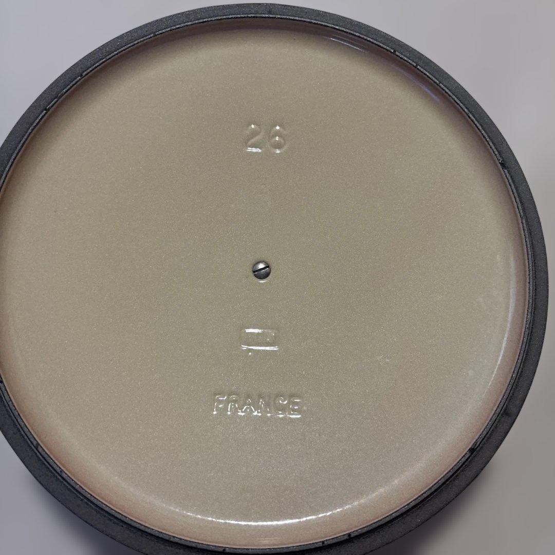 LE CREUSET 赤 ホーロー鍋 26蓋付き