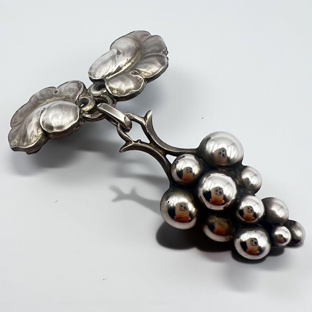 ジョージジェンセン　ムーンライトグレープ　217A シルバー　ブローチ