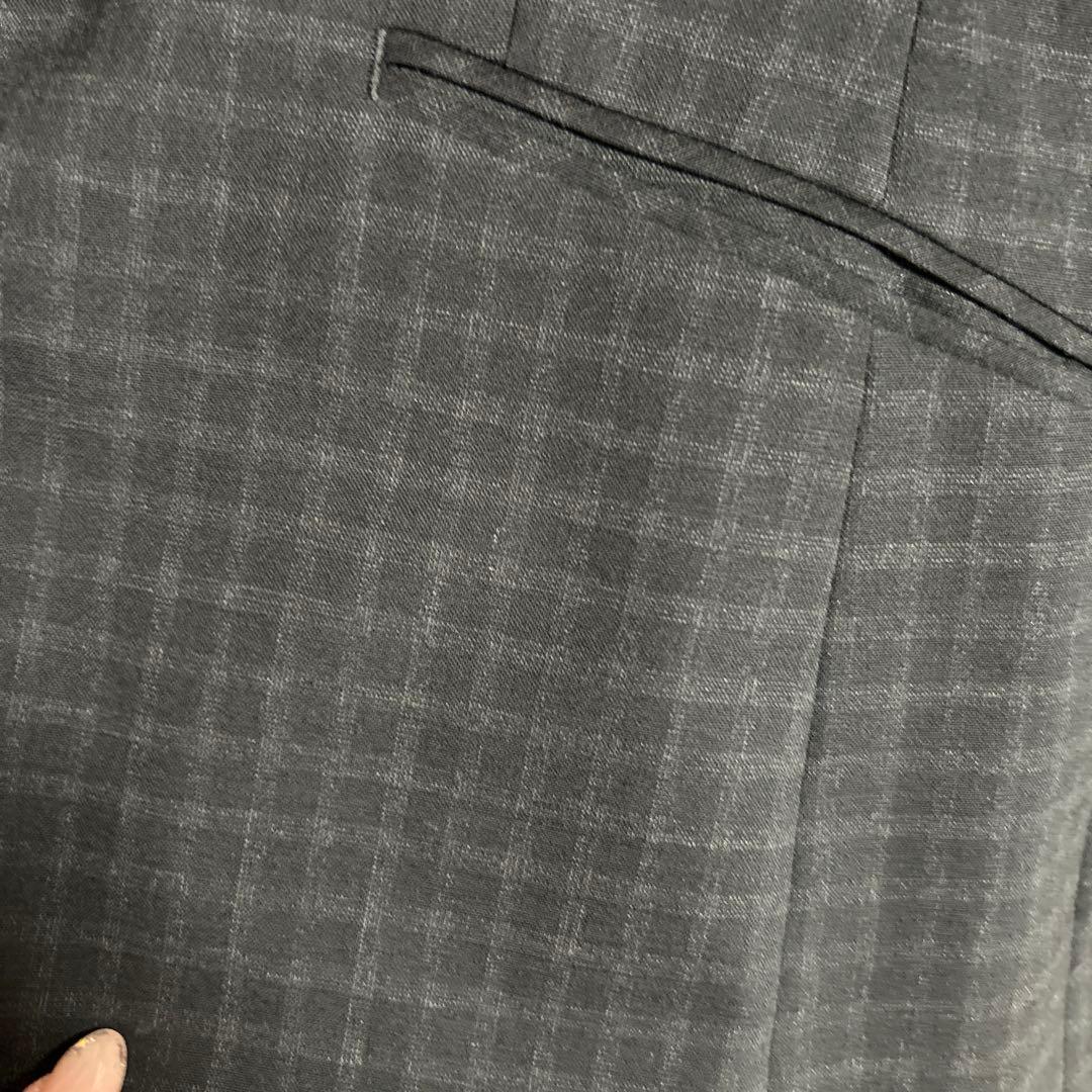 洋服の青山 グレー チェック柄 黒チェック柄 パンツスーツ おまとめ割
