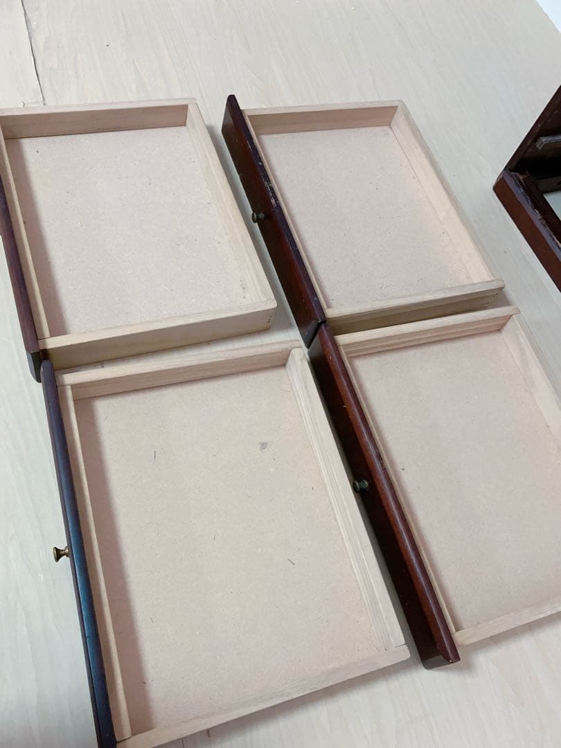 木製　10段　引き出し　電話台　FAX台　チェスト　サイドチェスト　棚、ラック