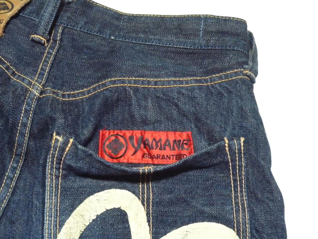 sa　エビス　EVISU　デニムパンツ　インディゴ　カモメ　刺繍　W31