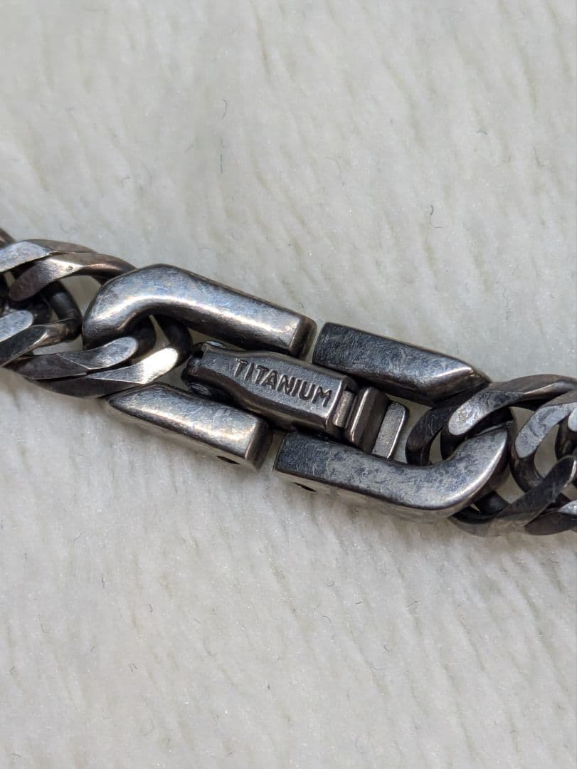 ショーた　チタン　喜平　ネックレス　6面　チタニウム