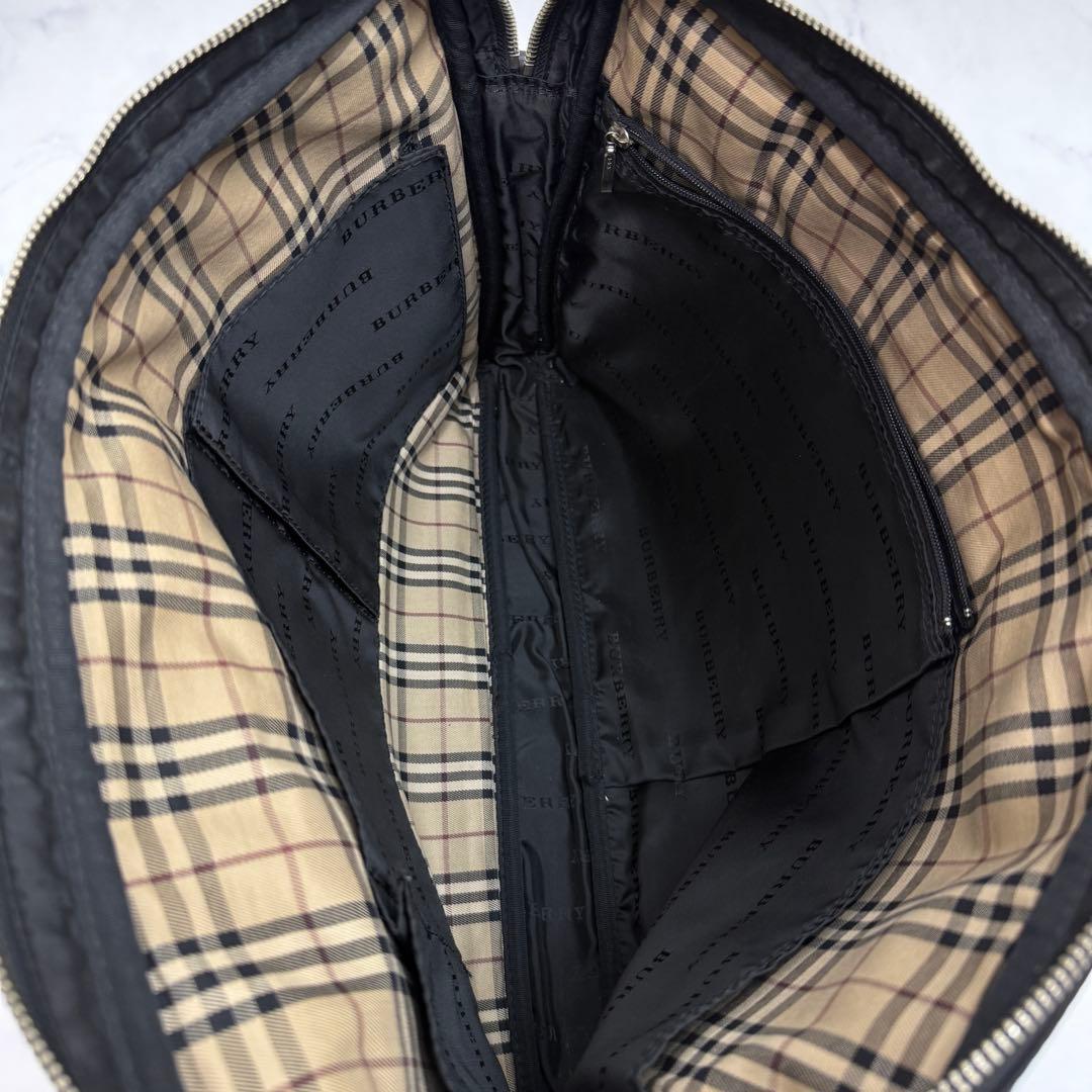 ☆極美品☆ BURBERRY ビジネスバッグ　ブラック　2way ノバチェック
