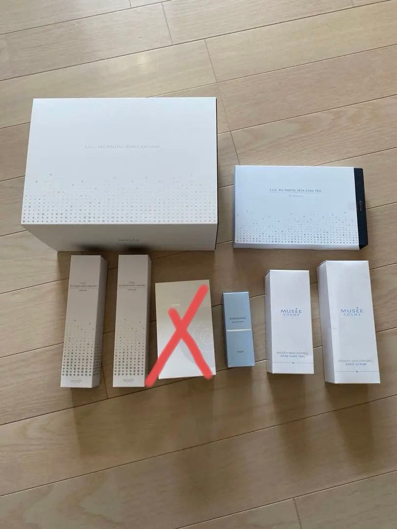 ミュゼ　脱毛器　化粧品7点セット付き