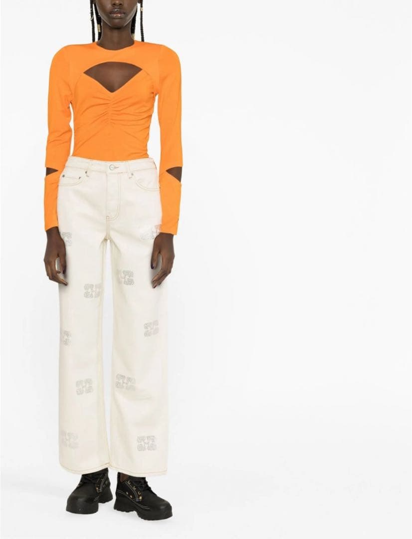 GANNI sparkle lzey ストレートジーンズ　25