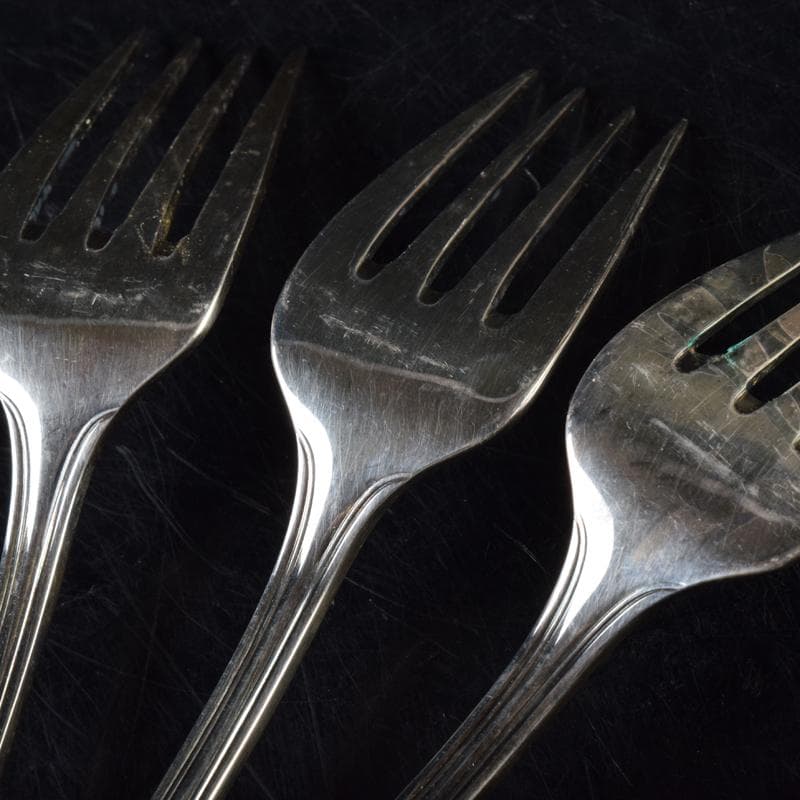 カトラリー　フランス製　クリストフル　フォーク　6点　箱付　V　7015