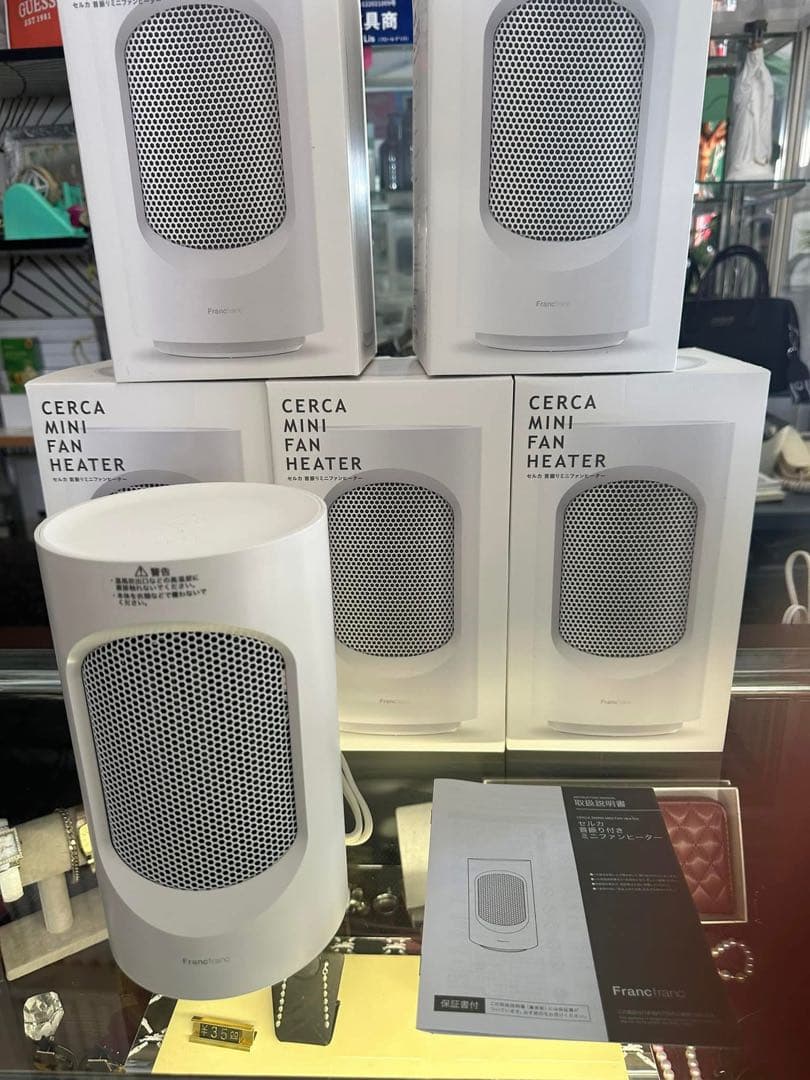 Cerca Mini Fan Heater ホワイト. ヒーター5台セット
