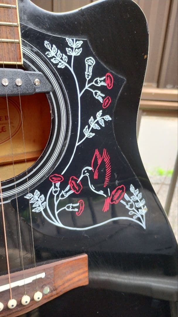 超美品 Epihone ハミングバード カッタウェイ Wピックアップ エレアコ