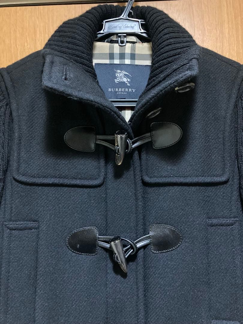 BURBERRY バーバリー ロンドン ダッフルコート レディース ブラック