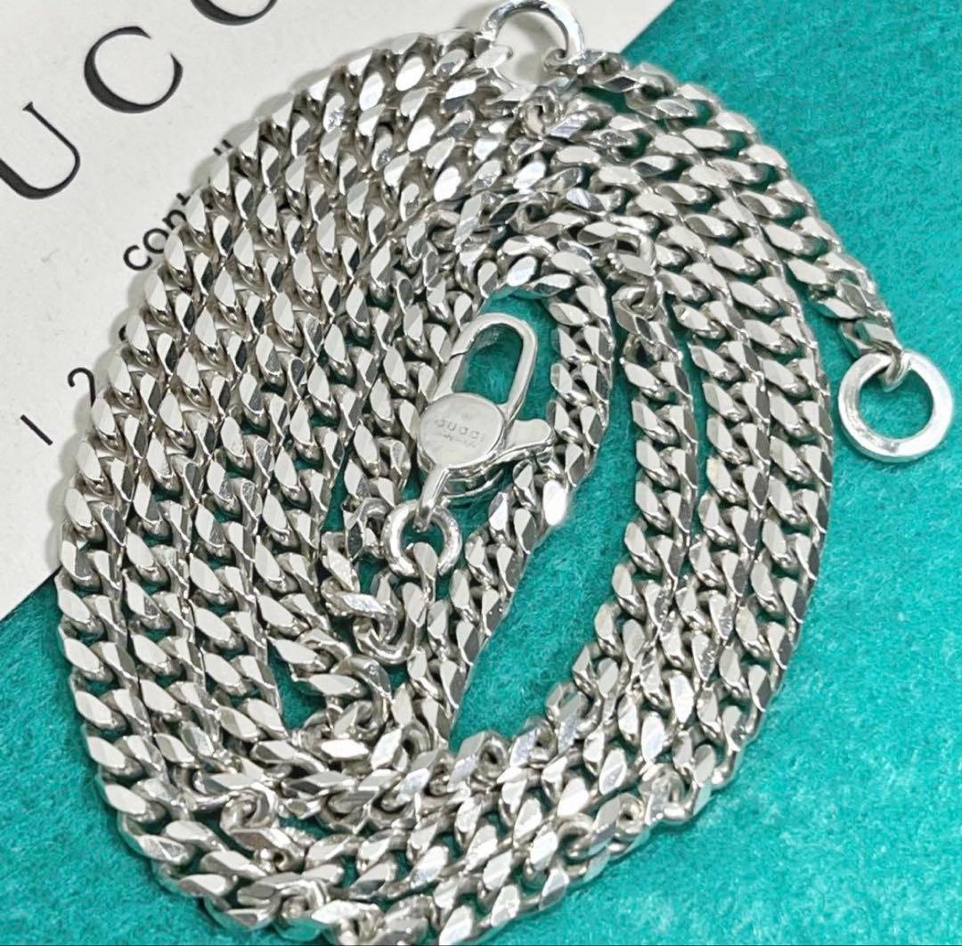 極美品‼️GUCCI 3ミリ　中太喜平チェーンネックレス