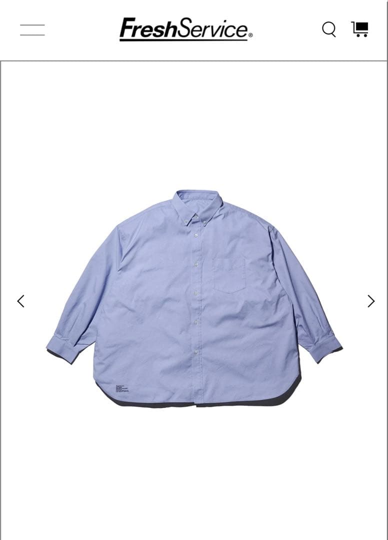 【新品】 FreshService オックスフォードシャツ　ブルー